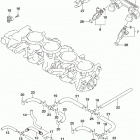 GSX,R750 Throttle body hose  /  joint (e33)