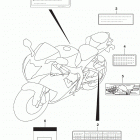GSX,R750 Label (e33)