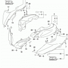 GSX,R1000 Air intake pipe (gsx-r1000ra)(see note 1)(2)