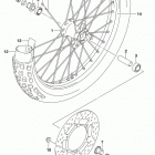 DR,Z125,L Front wheel (dr-z125lm0 e28)