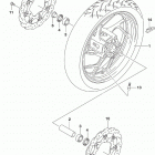 GSX,S750Z,A,ZA Front wheel (gsx-s750a)