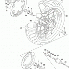 DR,Z400S,SM Rear wheel (dr-z400sm)