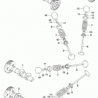 DL1050,XT,XTA Распределительный вал  /  клапана