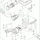 LT,F400F 2020 Воздушный фильтр