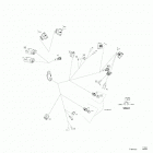 008 - F3 T - Barely Blue (Built After Sept. 2020) 08- electric - wiring harness console - 710006929 - exce...