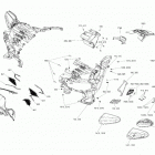 001 - RT STD SE6 09- body and accessories console, mirrors & supports