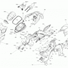 001 - RYKER STD 600 ACE 09- body - hood   /   grill   /   driver seat   /   uppe...