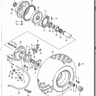 LT-F230 Заднее колесо левое