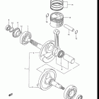 LT125 1985-1987 Коленвал