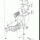 LT185 1984-1987 Air cleaner (model e)