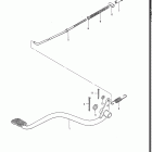 LT125 1985-1987 Задний тормоз