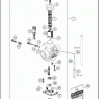 2020 50 SX ENGINE Карбюратор