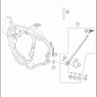 2021 KTM 125 XC Chassis Side   /   center stand