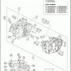 2021 KTM 500 XCF-W Engine Картер двигателя
