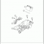 2021 KTM 500 EXC-F Chassis Аккумулятор