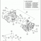 2021 250 XC-W TPI Engine Картер двигателя