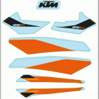 2021 KTM 85 SX Chassis Наклейки
