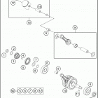 2020 65 SX ENGINE Коленвал и поршень