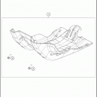 2021 KTM 350 XCF-W Chassis Зажита двигателя