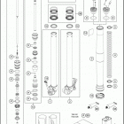 2021 KTM 65 SX Chassis Передняя вилка