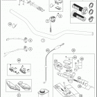 2021 KTM 350 XCF-W Chassis Руль