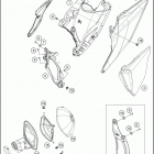 2020 500 EXC-F CHASSIS Воздушный фильтр