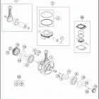 450 XC-F 2020_Engine Коленвал и поршень