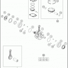 2020 250 SX-F ENGINE Коленвал и поршень