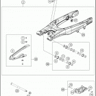 2021 KTM 125 XC Chassis Бугель