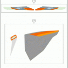 2021 KTM 150 XC-W TPI Chassis Наклейки