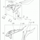 2021 KTM 50 SX Chassis Tank, seat