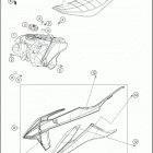 2020 250 SX-F CHASSIS Tank, seat