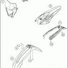 2021 KTM 150 XC-W TPI Chassis Обтекатель , крылья