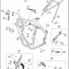 2021 KTM 350 XCF-W Chassis Рама