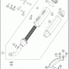 2020 250 SX-F CHASSIS Глушитель