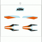 2021 KTM 50 SX Chassis Наклейки
