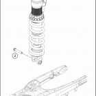 2020 150 XC-W TPI CHASSIS Амортизатор