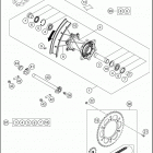 2021 KTM 150 XC-W TPI Chassis Переднее колесо