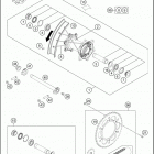 2021 KTM 125 XC Chassis Переднее колесо