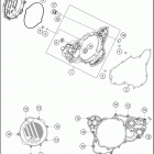 2021 250 XC-W TPI Engine Кожух сцепления