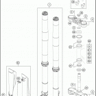 2020 450 EXC-F CHASSIS Передняя вилка