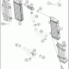 2020 250 SX-F ENGINE Система охлаждения
