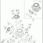 2021 KTM 250 XC TPI Engine Цилиндр,головка цилиндров