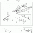 2021 KTM 250 XC TPI Chassis Бугель