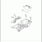 2021 KTM 350 XCF-W Chassis Аккумулятор