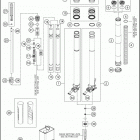 2021 KTM 150 XC-W TPI Chassis Передняя вилка