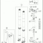 2021 KTM 150 XC-W TPI Chassis Передняя вилка