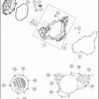2021 KTM 250 SX Engine Кожух сцепления