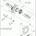 2020 125 SX CHASSIS Переднее колесо