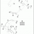2021 KTM 50 SX MINI Chassis Глушитель